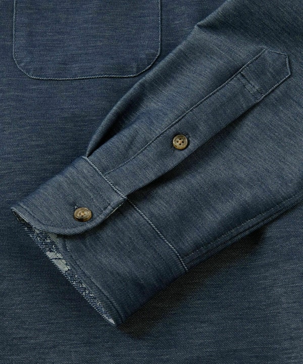 デニムジャージ シャツブルゾン＜ストレッチ＞ 詳細画像 23