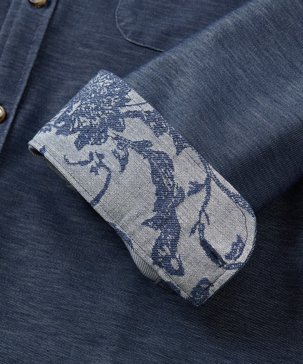 デニムジャージ シャツブルゾン＜ストレッチ＞ 詳細画像 5