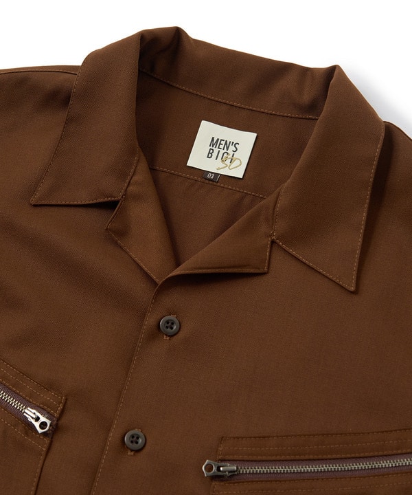 ウールツイル オープンカラーワークシャツ 詳細画像 11