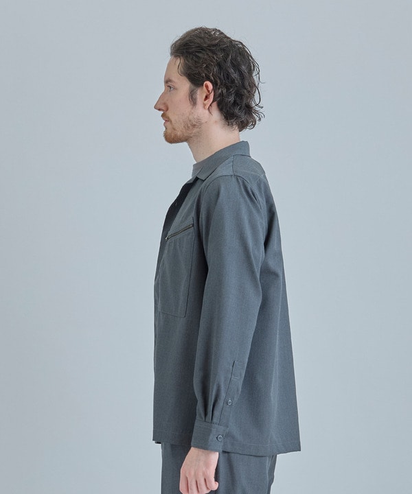 ウールツイル オープンカラーワークシャツ 詳細画像 2