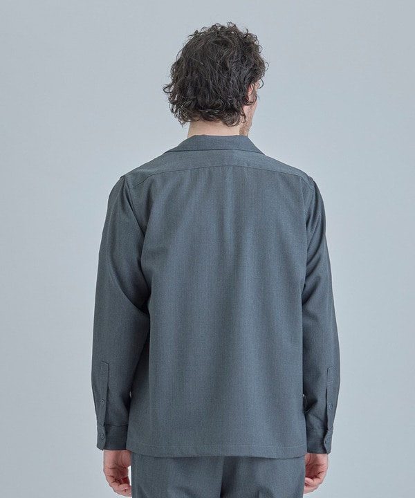 ウールツイル オープンカラーワークシャツ 詳細画像 3