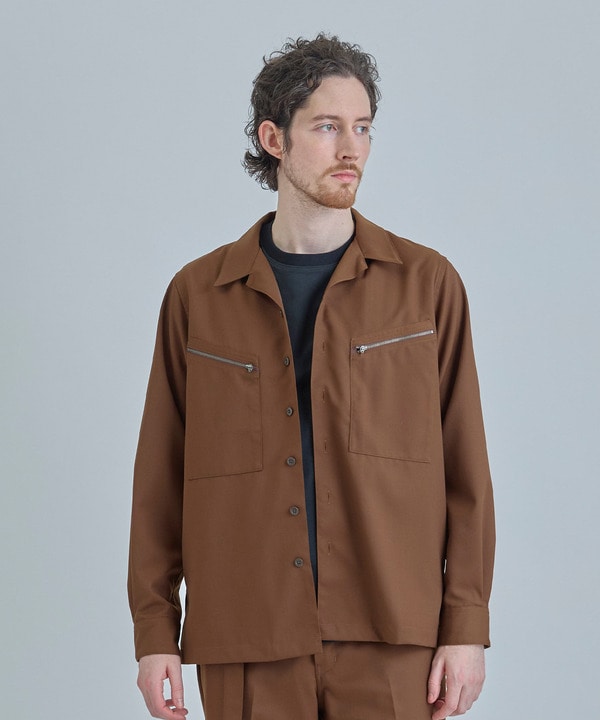 ウールツイル オープンカラーワークシャツ 詳細画像 4