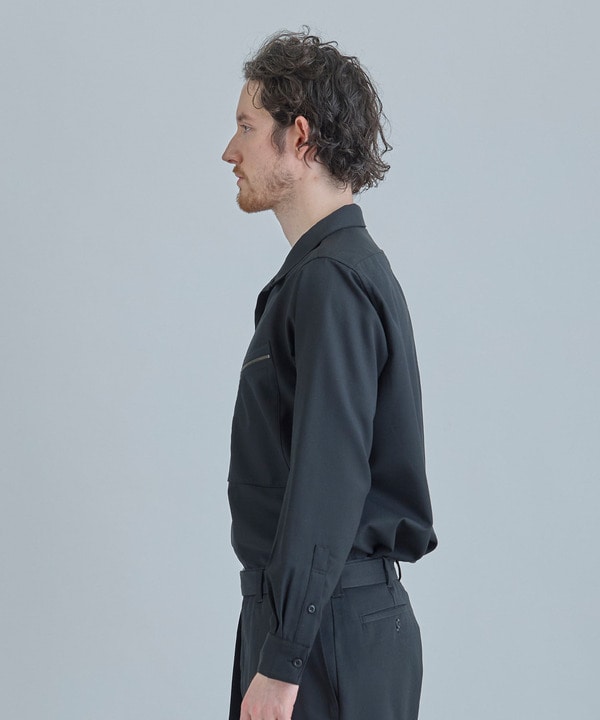 ウールツイル オープンカラーワークシャツ 詳細画像 6