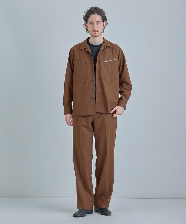 ウールツイル オープンカラーワークシャツ 詳細画像 9