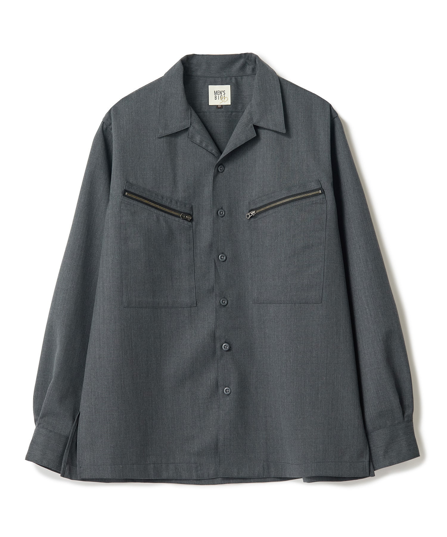SMART MERINO オープンカラーワークシャツ｜メンズファッション通販