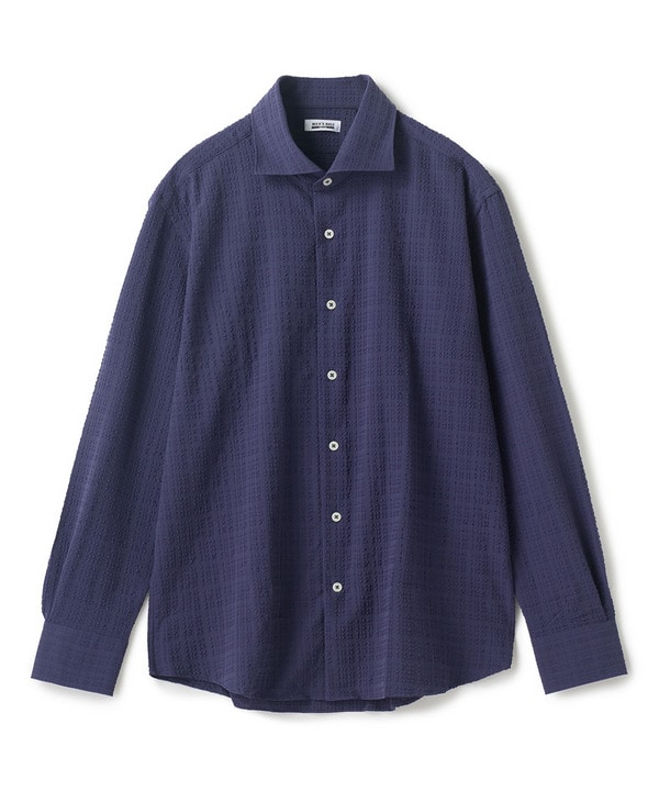 ブロックサッカー カジュアルシャツ＜ストレッチ＞ 詳細画像 ネイビー 1
