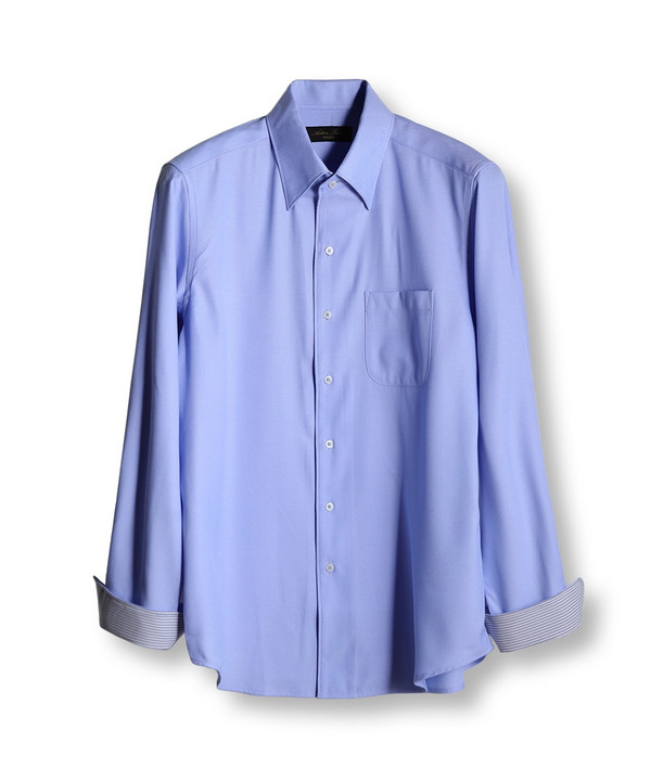 【ACTIVE TAILOR/アクティブテイラー】COOL MAX ロイヤルオックスドレスシャツ＜吸水速乾/イージーケア＞ 詳細画像 サックスブルー 1