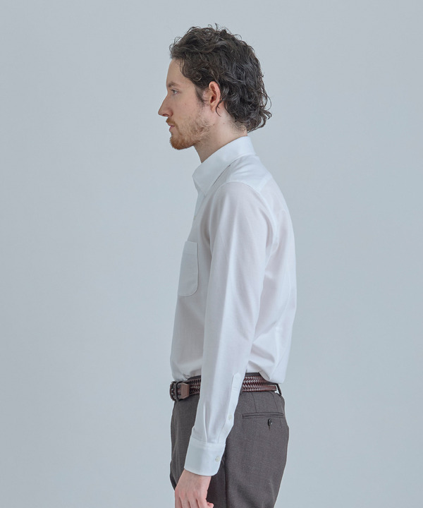 J-CAMICIE ハイゲージジャージドレスシャツ（Albini&times;RENU）＜ストレッチ＞ 詳細画像 5