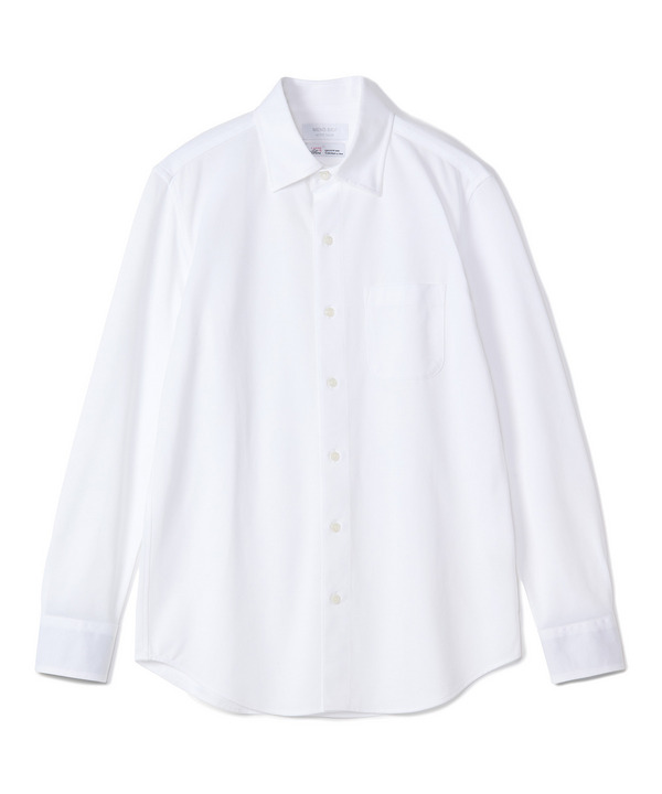 J-CAMICIE ハイゲージジャージドレスシャツ（Albini&times;RENU）＜ストレッチ＞ 詳細画像 ホワイト 1