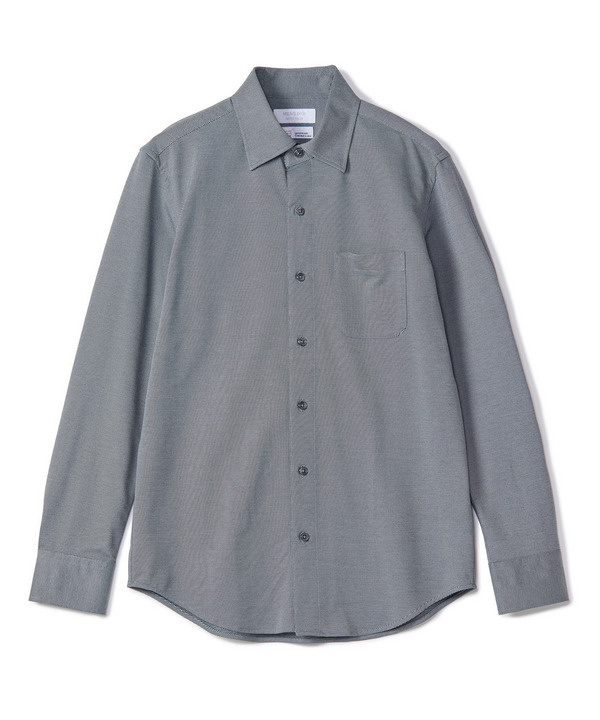 J-CAMICIE ハイゲージジャージドレスシャツ（Albini&times;RENU）＜ストレッチ＞ 詳細画像 ブラック系 1