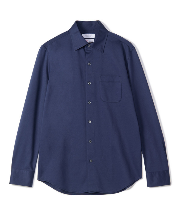 J-CAMICIE ハイゲージジャージドレスシャツ（Albini&times;RENU）＜ストレッチ＞ 詳細画像 ネイビー 1