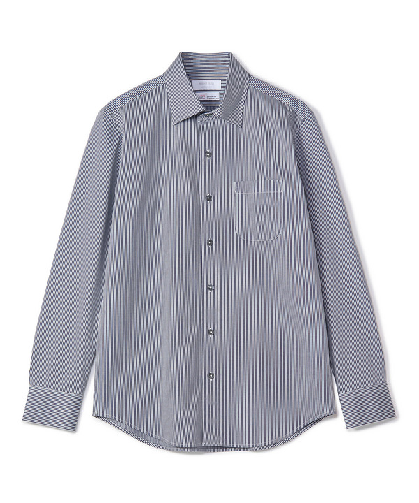 J-CAMICIE ハイゲージジャージドレスシャツ（Albini&times;RENU）＜ストレッチ＞ 詳細画像 ダークネイビー 1