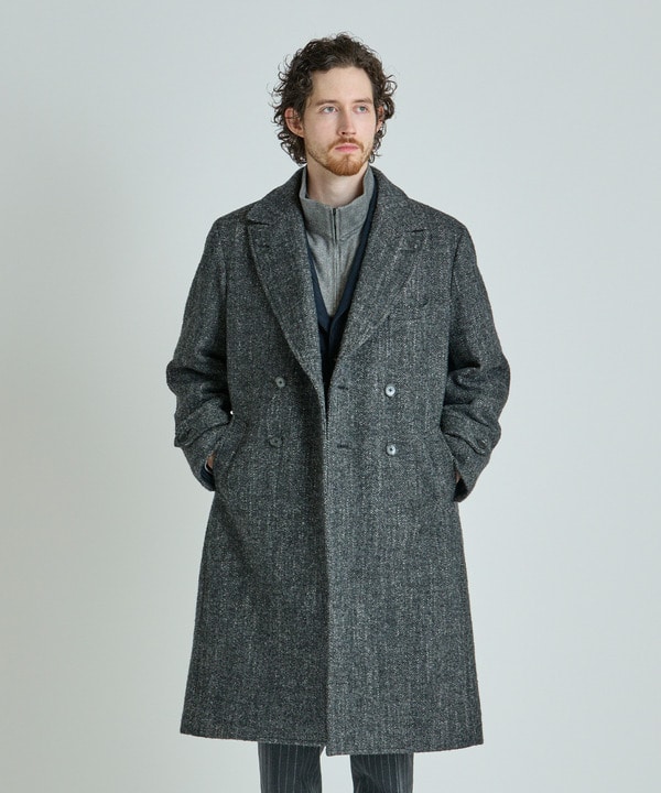 ヴィンテージツイードダブルブレステッドコート 詳細画像 4
