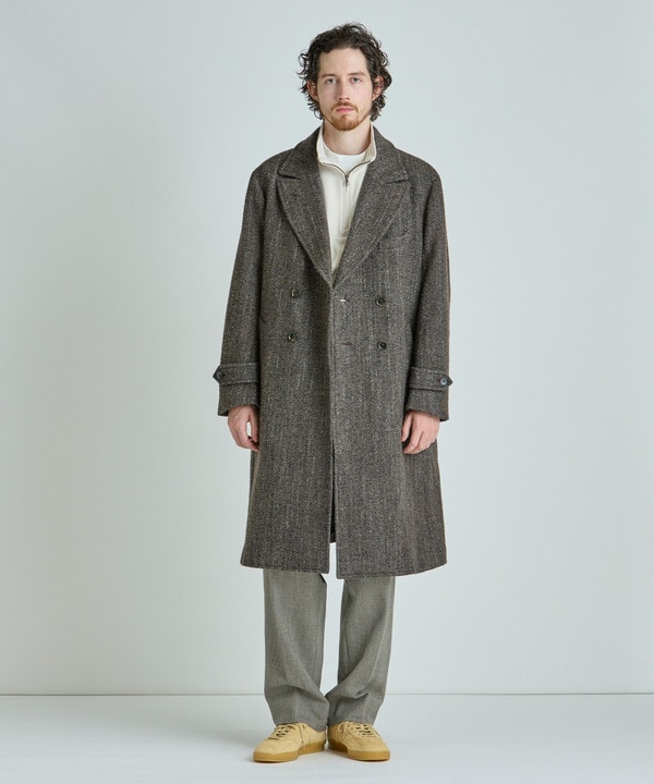 ヴィンテージツイードダブルブレステッドコート 詳細画像 5