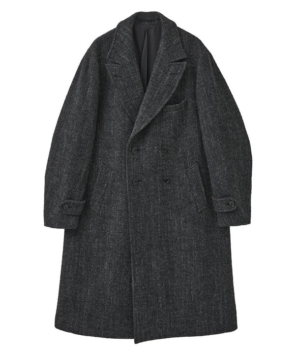 ヴィンテージツイードダブルブレステッドコート 詳細画像 グレー 1