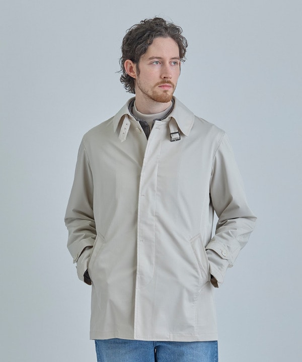 LIMONTA EAST ストレッチギャバ ステンカラーコート＜ストレッチ・防風・撥水・透湿性＞ 詳細画像 1