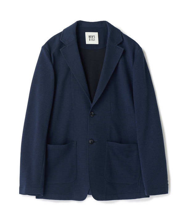 ピンドットダブルラッセル ライトジャケット＜ストレッチ＞＜速乾性＞ 詳細画像 ネイビー 1