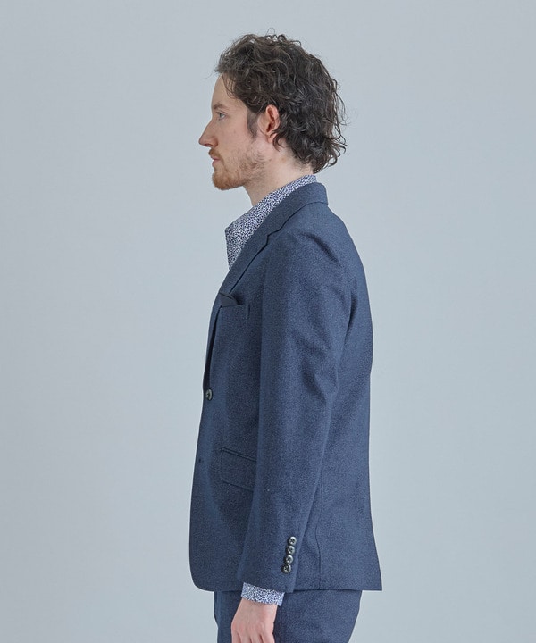 【ACTIVE TAILOR/アクティブテイラー】ハイゲージツイル ジャージジャケット＜防シワ性＞＜ストレッチ＞ 詳細画像 2