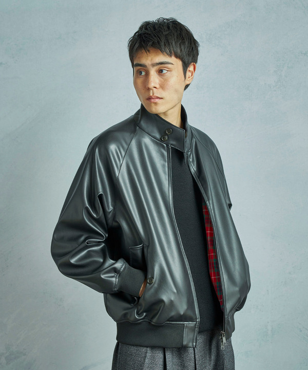 【BARACUTA/バラクータ】別注フェイクレザーG9ハリントンジャケット 詳細画像 12