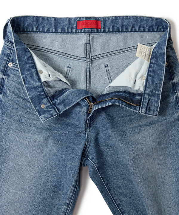 【RED CARD/レッドカード】別注 Bass クリーンライトデニム 詳細画像 10