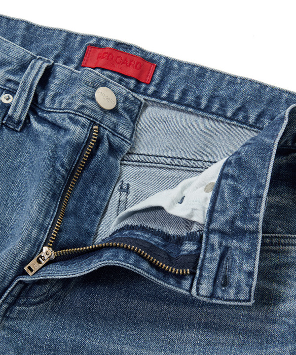 【RED CARD/レッドカード】別注 Bass クリーンライトデニム 詳細画像 12