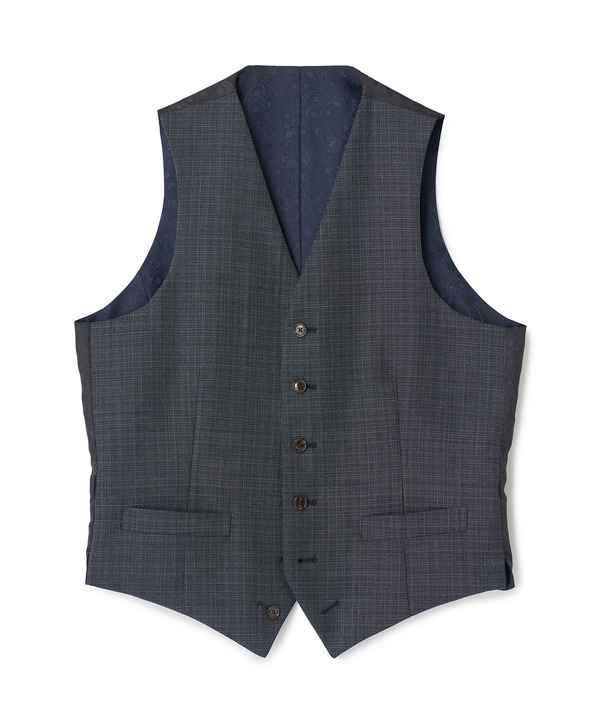 ミックスヤーン/ポップサック リバーシブルベスト 詳細画像 グレー 1