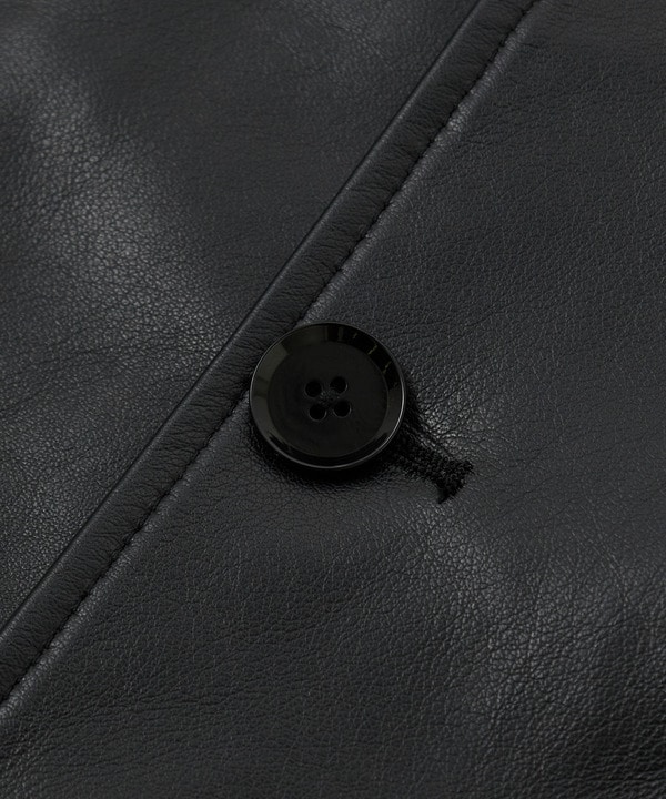 ライトラムレザー カバーオールブルゾン 詳細画像 2