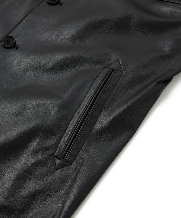 ライトラムレザー カバーオールブルゾン 詳細画像 3