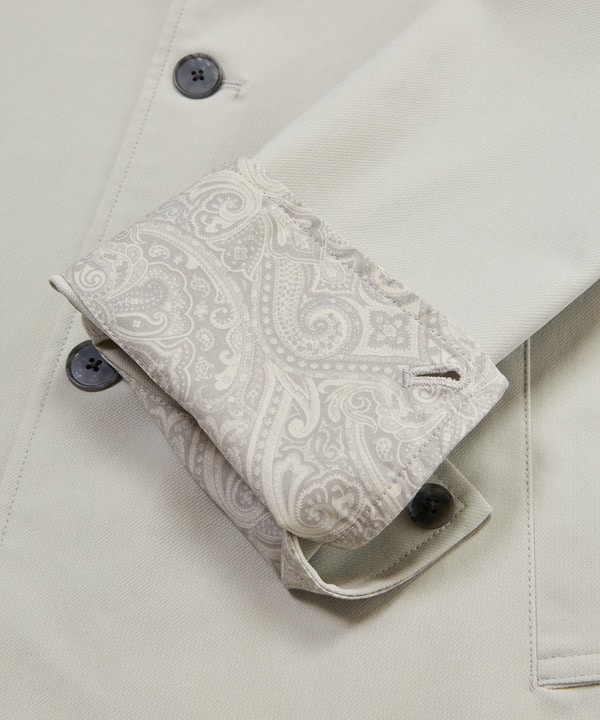 シャンブレー調ハイテンショントリコット スタンドカラーカーデブルゾン＜接触冷感/速乾/UVカット＞ 詳細画像 11