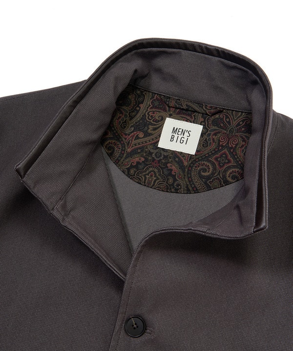 シャンブレー調ハイテンショントリコット スタンドカラーカーデブルゾン＜接触冷感/速乾/UVカット＞ 詳細画像 16