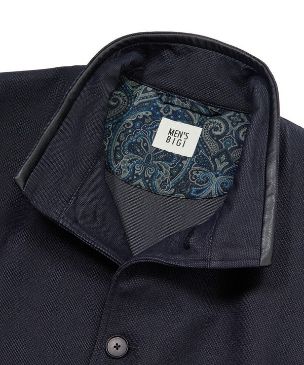 シャンブレー調ハイテンショントリコット スタンドカラーカーデブルゾン＜接触冷感/速乾/UVカット＞ 詳細画像 19