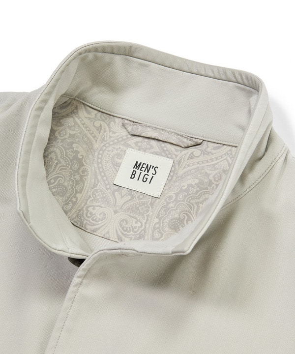 シャンブレー調ハイテンショントリコット スタンドカラーカーデブルゾン＜接触冷感/速乾/UVカット＞ 詳細画像 7