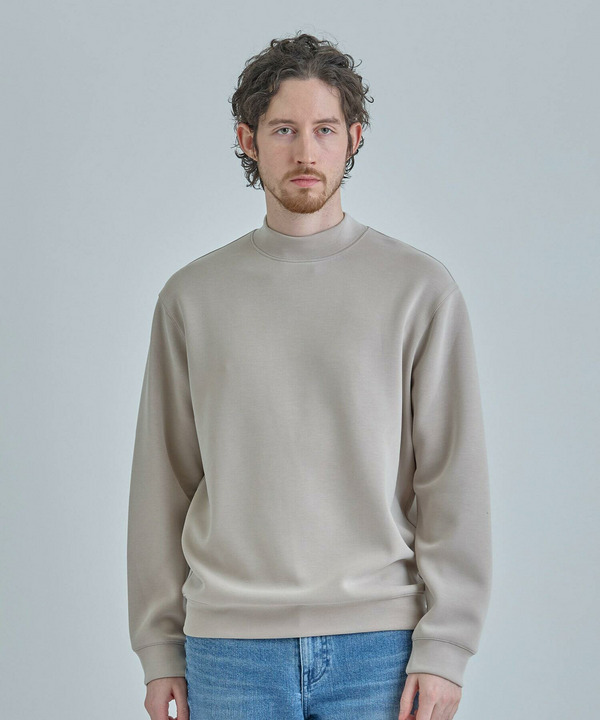 スエードタッチ ダンボールモックネックトップス 詳細画像 1