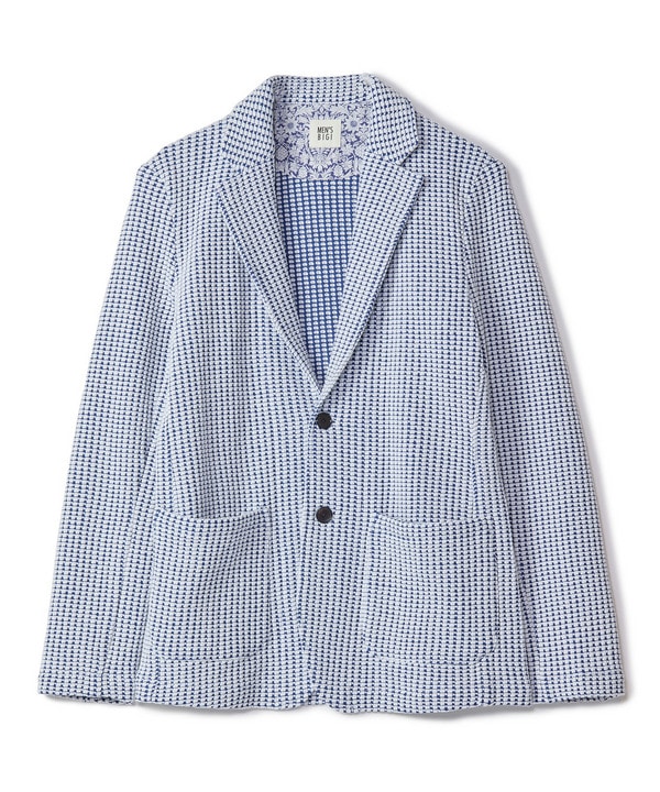 オニワッフル 2Bライトジャケット 詳細画像 ブルー 1