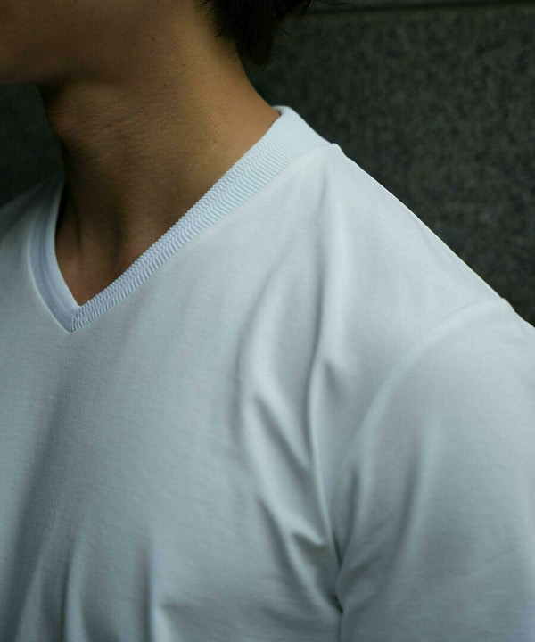 【ACTIVE TAILOR/アクティブテイラー】シルケットスムースVネックTシャツ＜接触冷感 / UVカット＞ 詳細画像 15