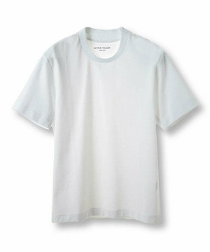【ACTIVE TAILOR/アクティブテイラー】シルケットスムースクルーネックTシャツ＜接触冷感 / UVカット＞