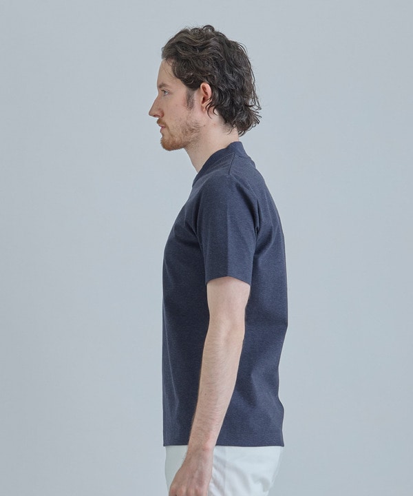 【ACTIVE TAILOR/アクティブテイラー】シルケットスムースクルーネックTシャツ＜接触冷感 / UVカット＞ 詳細画像 2