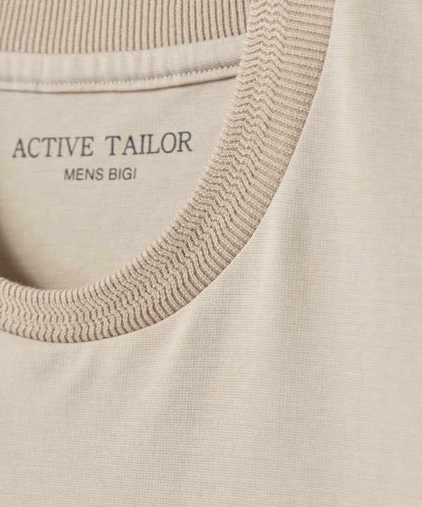 【ACTIVE TAILOR/アクティブテイラー】シルケットスムースクルーネックTシャツ＜接触冷感 / UVカット＞ 詳細画像 20
