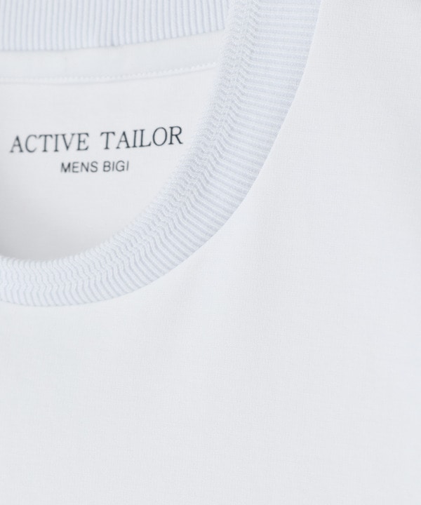 【ACTIVE TAILOR/アクティブテイラー】シルケットスムースクルーネックTシャツ＜接触冷感 / UVカット＞ 詳細画像 33