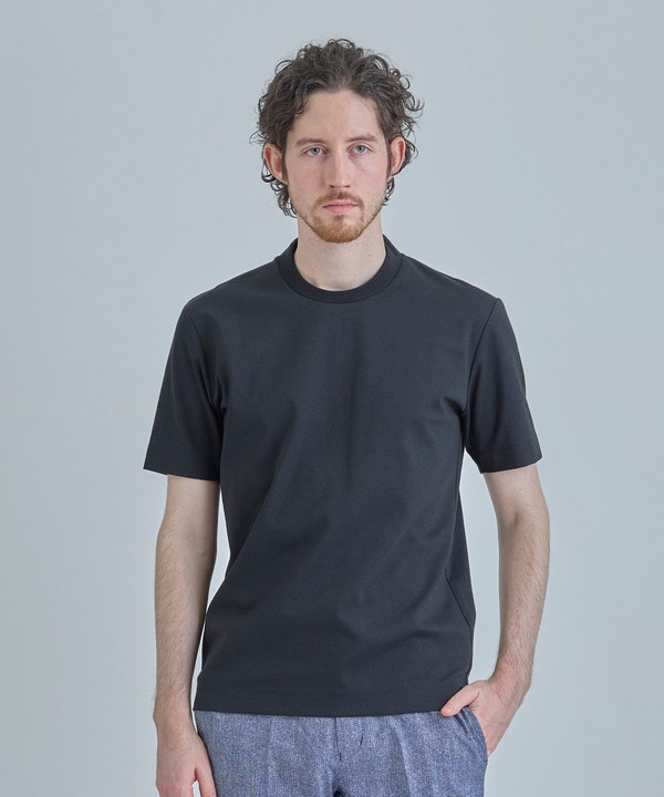 【ACTIVE TAILOR/アクティブテイラー】シルケットスムースクルーネックTシャツ＜接触冷感 / UVカット＞ 詳細画像 5