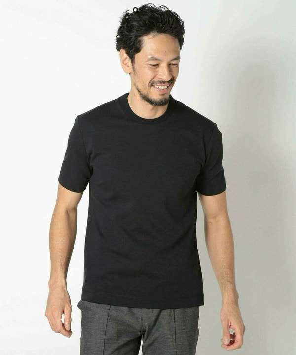 【ACTIVE TAILOR/アクティブテイラー】シルケットスムースクルーネックTシャツ＜接触冷感 / UVカット＞ 詳細画像 7