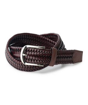 【DOMODOSSOLA/ドモドッソラ】レザーメッシュプレーンベルト