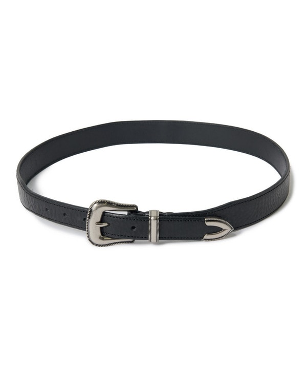 イタリアンレザー ウエスタンベルト 詳細画像 ブラック 1