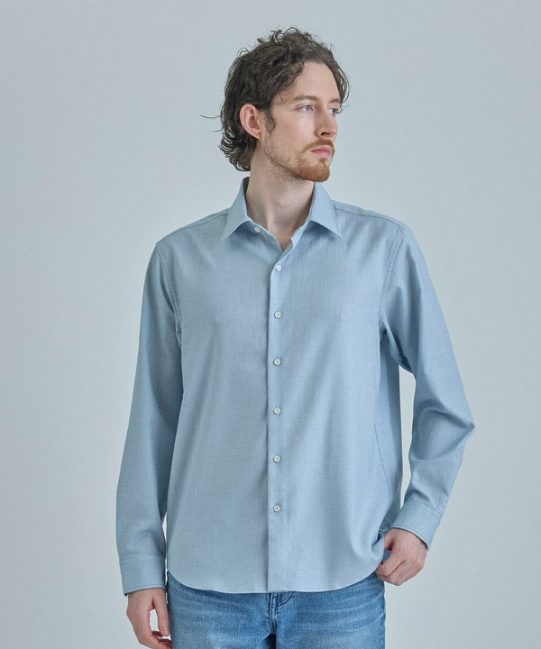 トリアセリネン調ストレッチ カジュアルシャツ＜接触冷感/UVカット/ストレッチ/防シワ/EASY CARE＞ 詳細画像 4