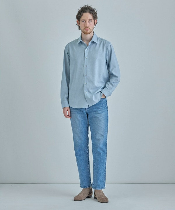 トリアセリネン調ストレッチ カジュアルシャツ＜接触冷感/UVカット/ストレッチ/防シワ/EASY CARE＞ 詳細画像 7