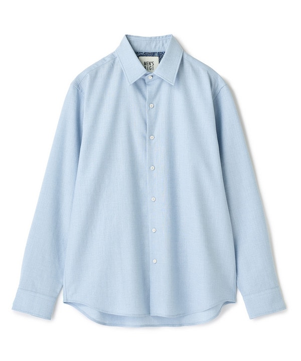 トリアセリネン調ストレッチ カジュアルシャツ＜接触冷感/UVカット/ストレッチ/防シワ/EASY CARE＞ 詳細画像 サックスブルー 1