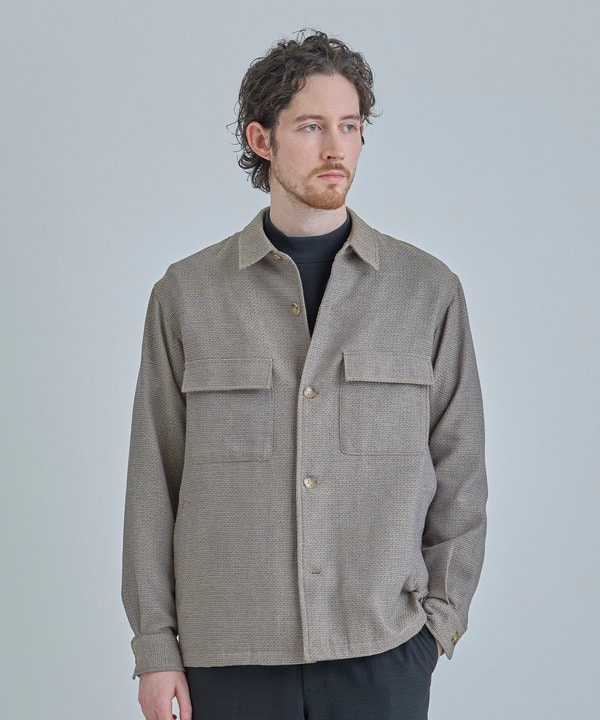 ドビーミックスメランジ CPOシャツ 詳細画像 1