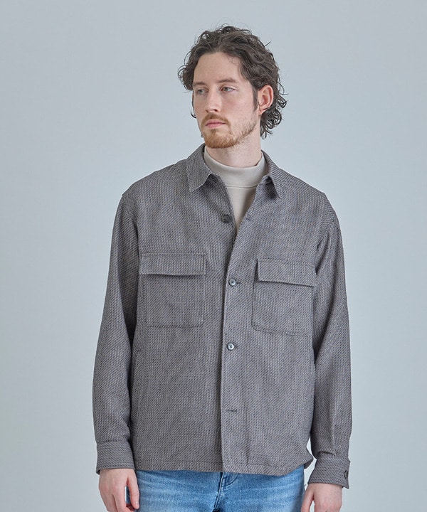 ドビーミックスメランジ CPOシャツ 詳細画像 4