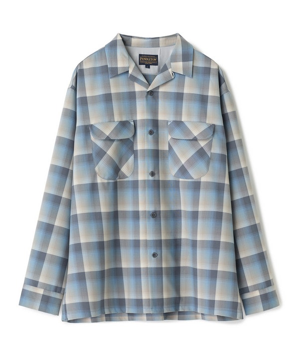 【PENDLETON/ペンドルトン】アーカイブチェック オープンカラーシャツ 詳細画像 ブルー 1