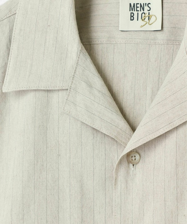 SMART MERINO/ヴィスコースリネン オープンカラーシャツ＜軽量/通気性＞＜ストレッチ＞ 詳細画像 12